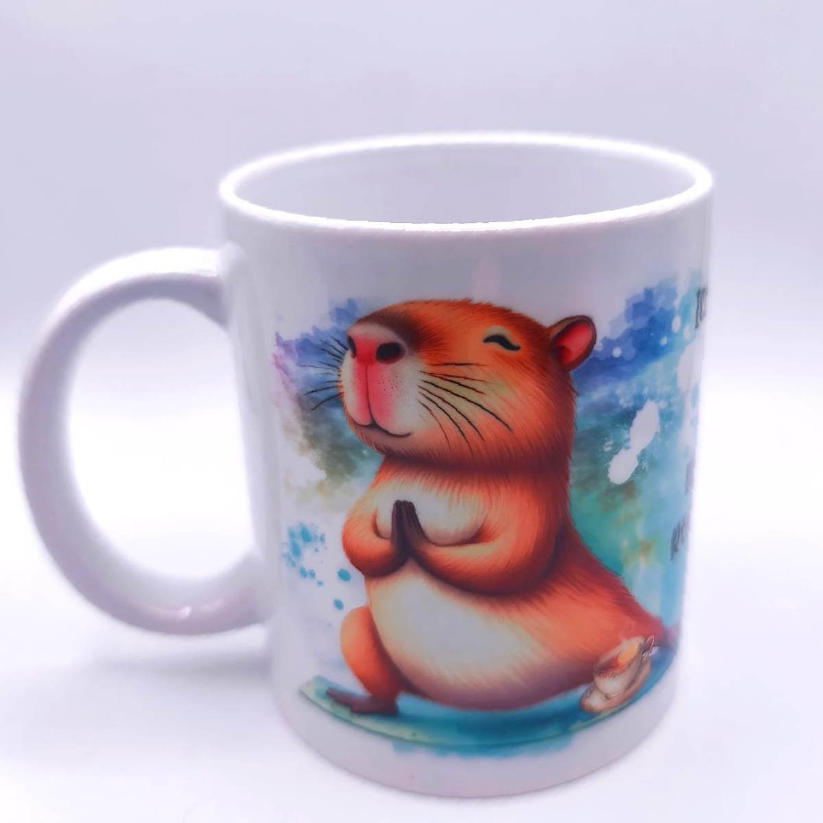 Tasse Capybaras beim Yoga